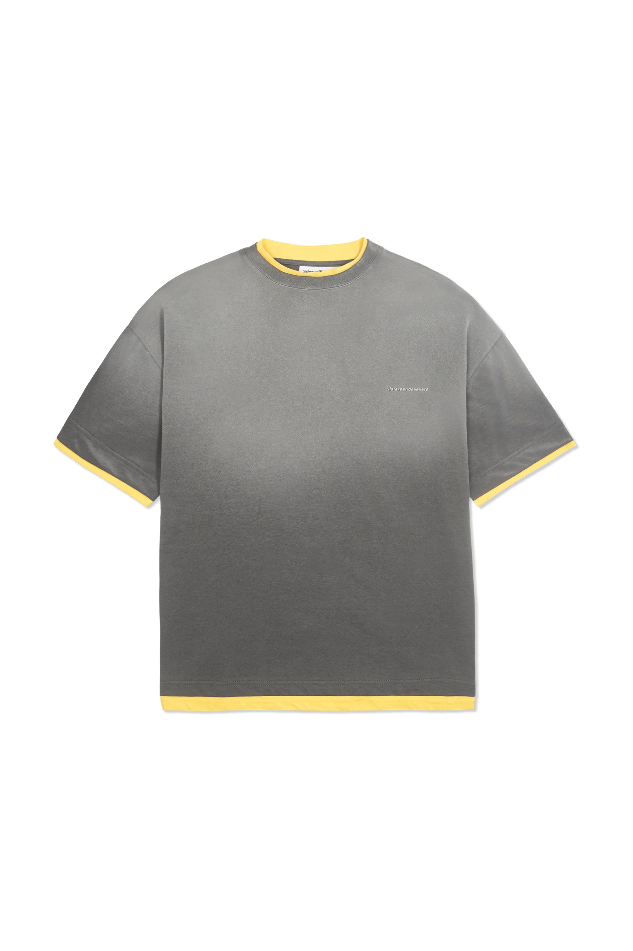 Alban Oversized Tee in Washed Charcoal